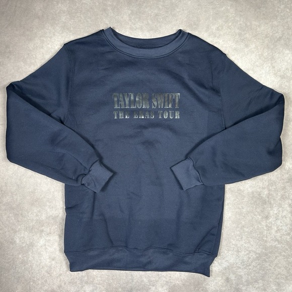 Taylor Swift ERAS TOUR Blue‎ Navy Crewneck - Size M - Picture 1 of 6